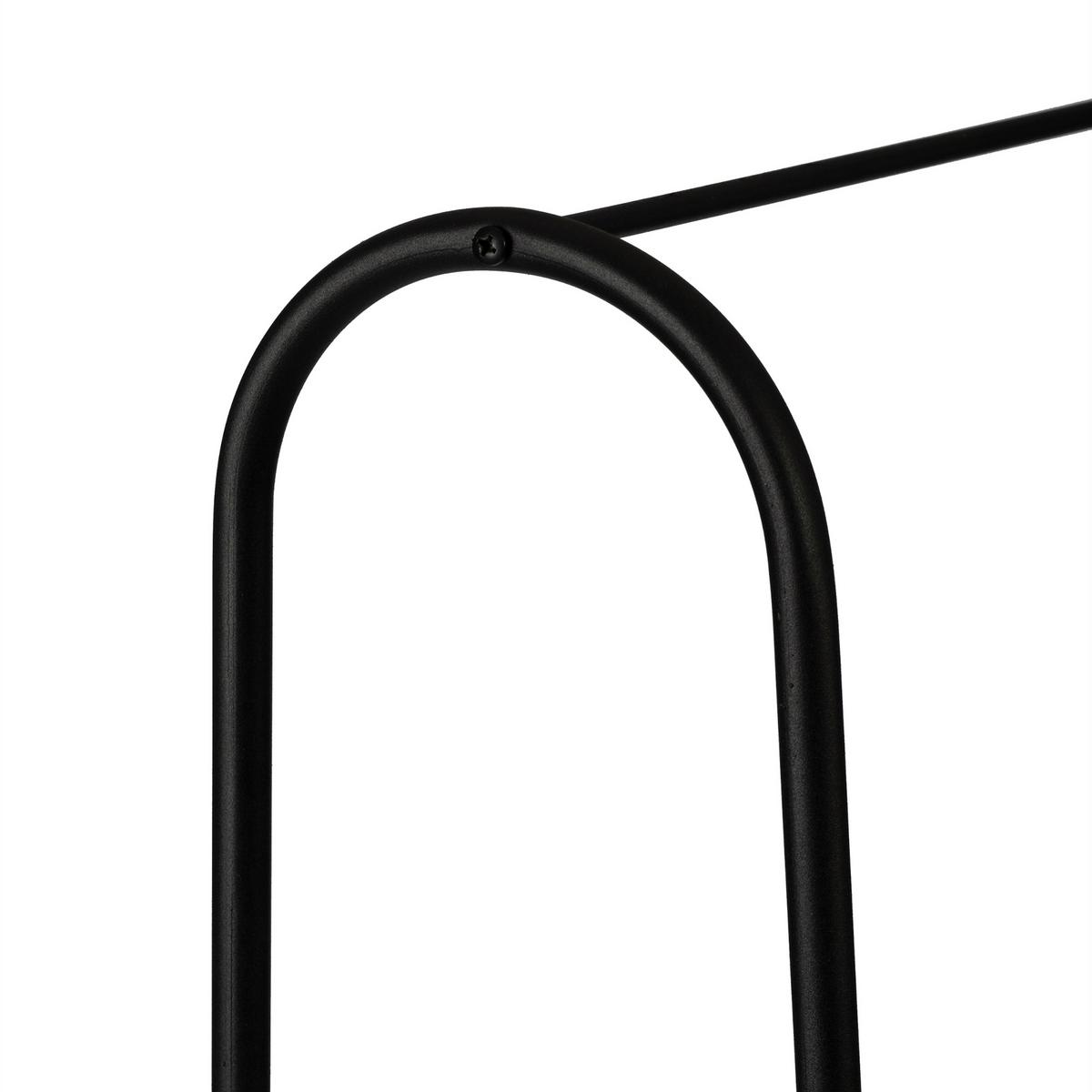 GARDEROBENSTÄNDER Hvorslev - Schwarz, Metall (89/144.5/32.5cm) - [en.casa]