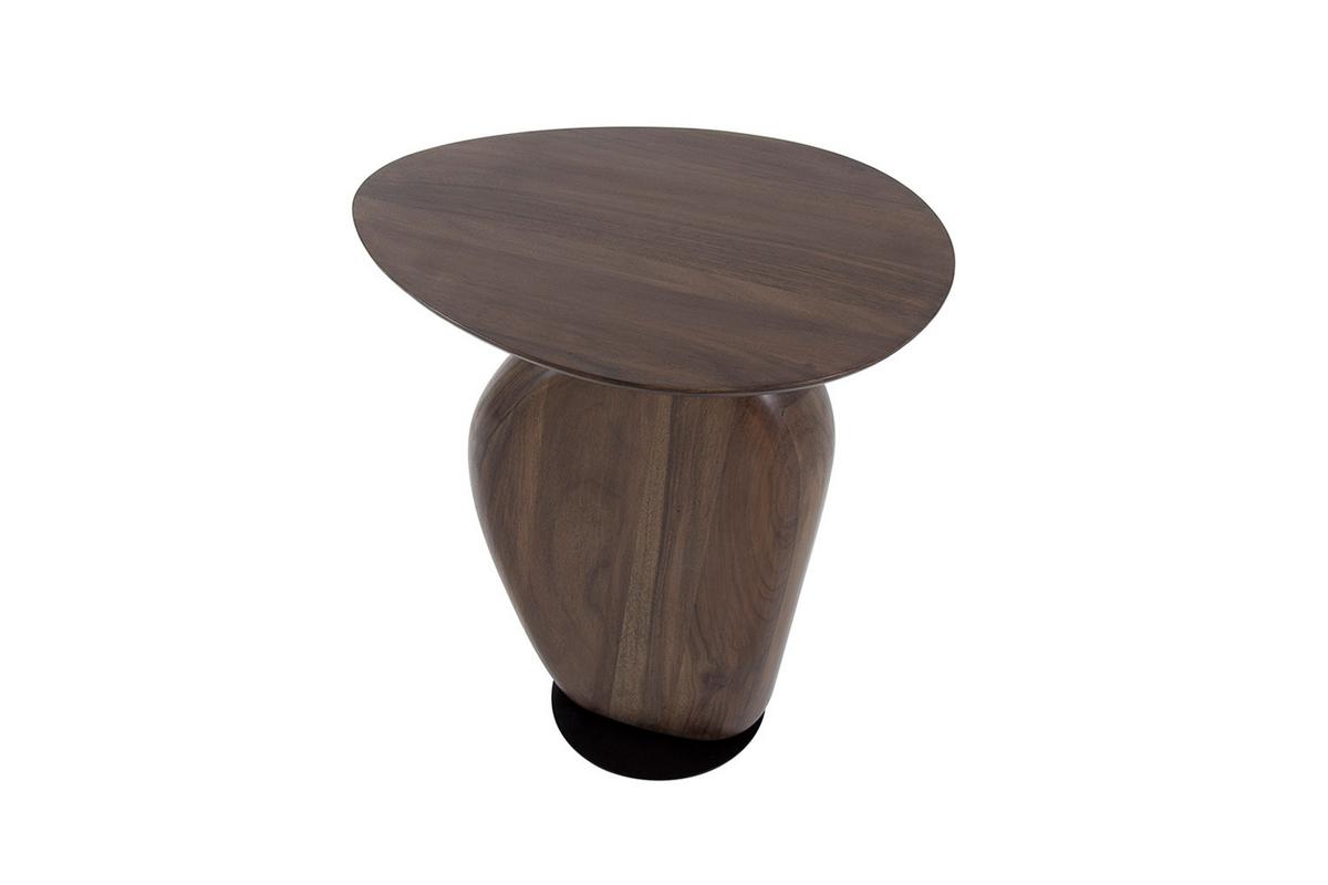 BEISTELLTISCH MINOTA Braun Akazie - Braun, Akazienholz/Holz (36/45/50cm) - KAWOLA