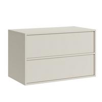 WASCHBECKENUNTERSCHRANK Mali 2 Schubladen Cashmere - 80 x 46 x 49 cm - Kaschmir, Holz (80/46/49cm) - Badplaats