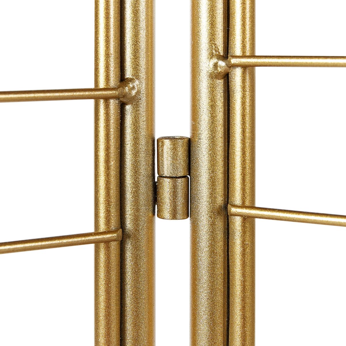 RAUMTEILER 3-teilig Gold 135 cm 170 cm Noale - Goldfarben, Metall (135/170/1cm) - Beliani