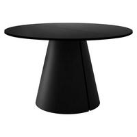 ESSTISCH Calma 120 - Schwarz, Holzwerkstoff/Metall (120/120/76cm) - MIRJAN24