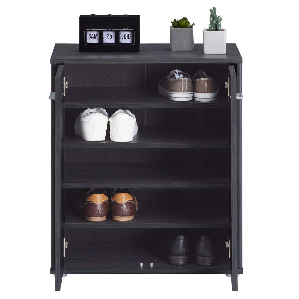 SCHUHSCHRANK LENNIS Esche grau - Eschefarben, Holzwerkstoff (60/70/35cm) - CARO-Möbel