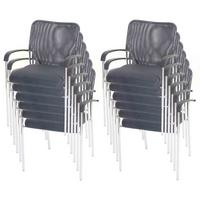 BESUCHERSTUHL 12ER-SET Grau - Grau, Textil (55/83/60cm) - MCW