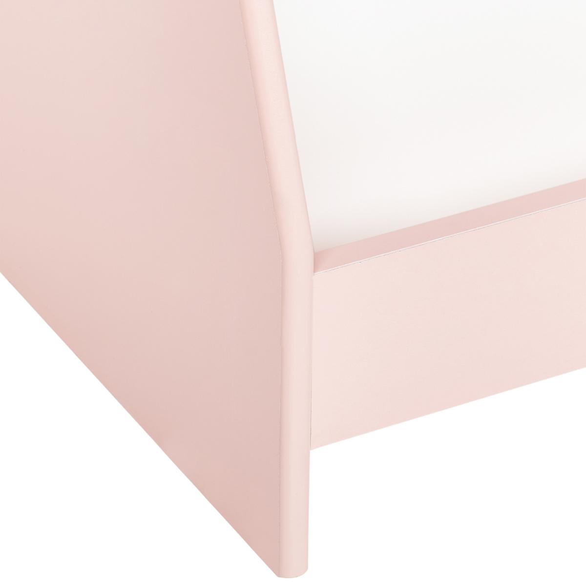 BÜCHERREGAL mit 4 Ebenen 70 cm Pastellrosa Liloet - Pink, Holzwerkstoff (61/70/30cm) - Beliani