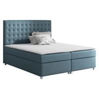 BOXBETT Asti - H3 - Hellblau, Holz (200/200cm) - MIRJAN24