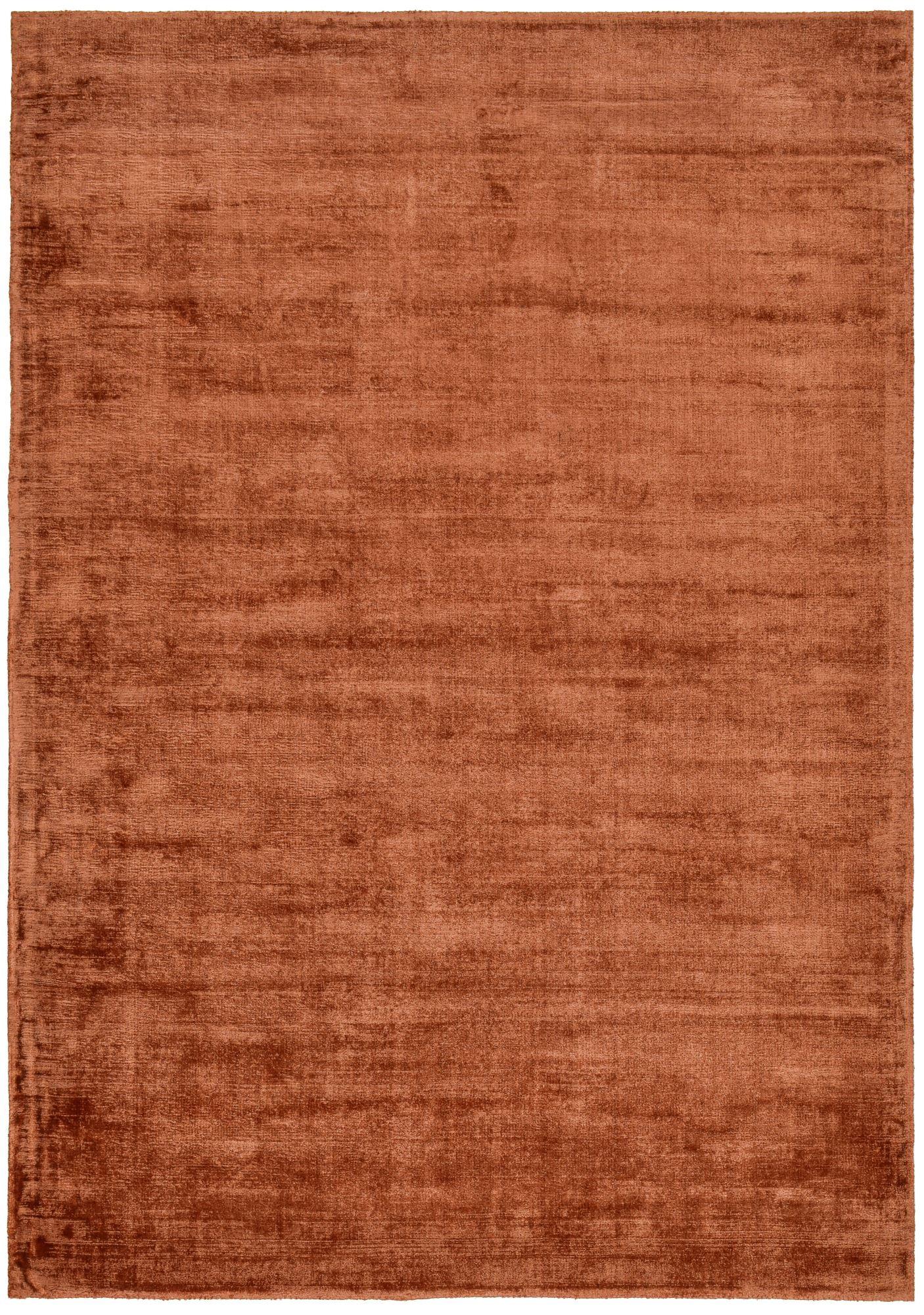VISKOSETEPPICH Star 40x60 cm - Kupferfarben, Textil (40/60cm) - THEKO