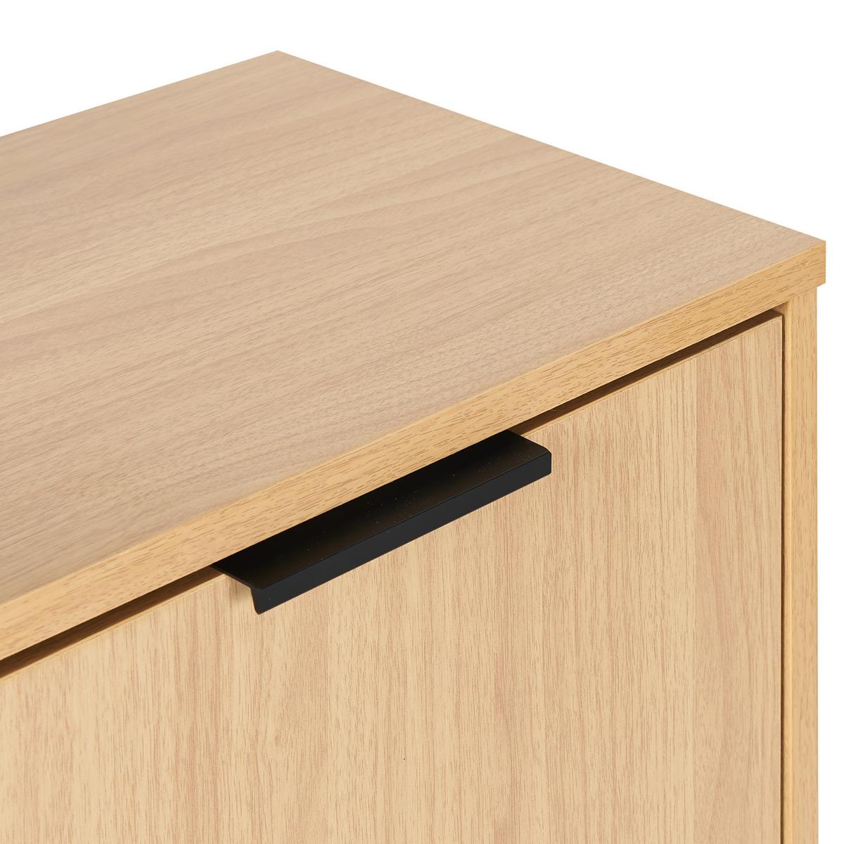 SCHUHSCHRANK Hellbraun Mirani - Braun, Holzwerkstoff (98/100/29cm) - Beliani
