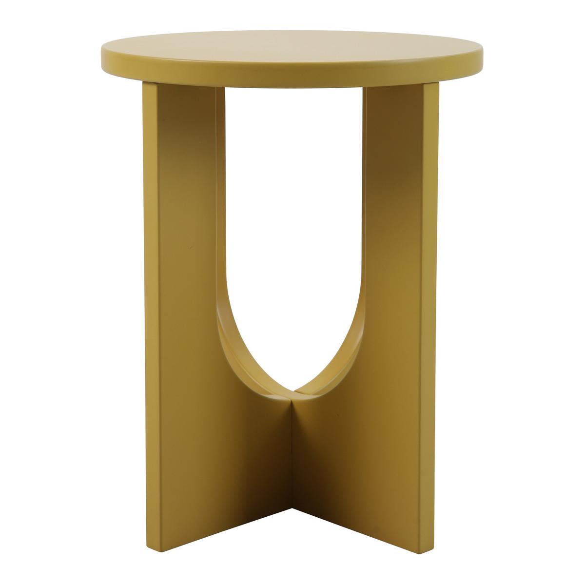 BEISTELLTISCH Kysdajore - Gelb, Holzwerkstoff (40/40/50cm) - [en.casa]