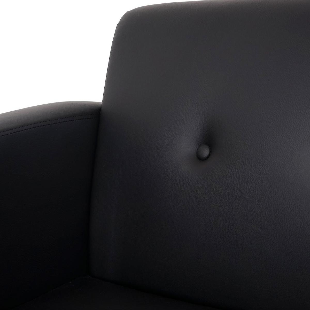 SESSEL SEITENTEIL ERWEITERBAR Schwarz - Schwarz, Textil (68/82/72cm) - MCW