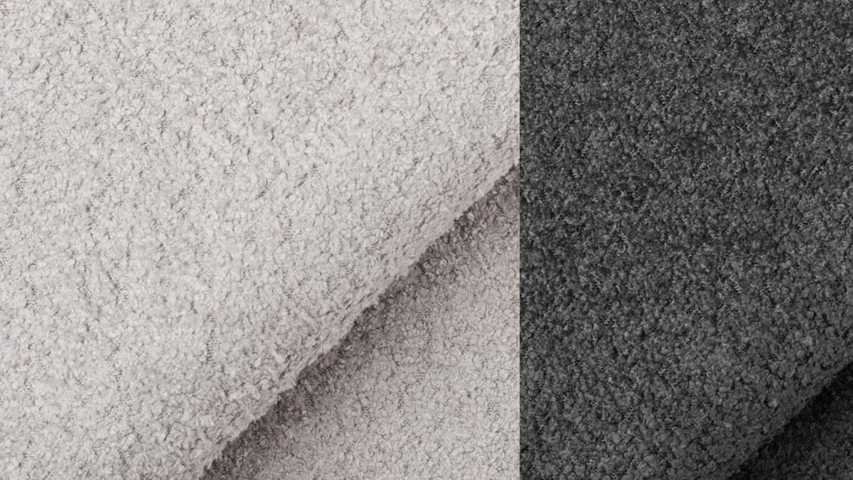 ECKSOFA CALME 5-Sitzer, hellgrau - Hellgrau/Schwarz, Holz/Textil (294/229cm) - Wozimo
