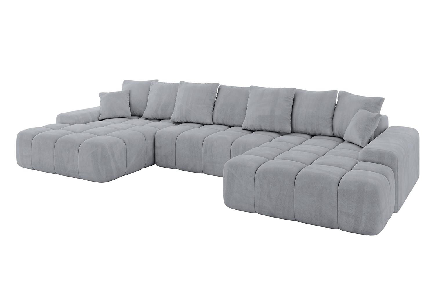 WOHNLANDSCHAFT ENSI-U - 353x164x69 cm Titanfarben - Titanfarben, Holzwerkstoff/Kunststoff (357/69/164cm) - ALTDECOR