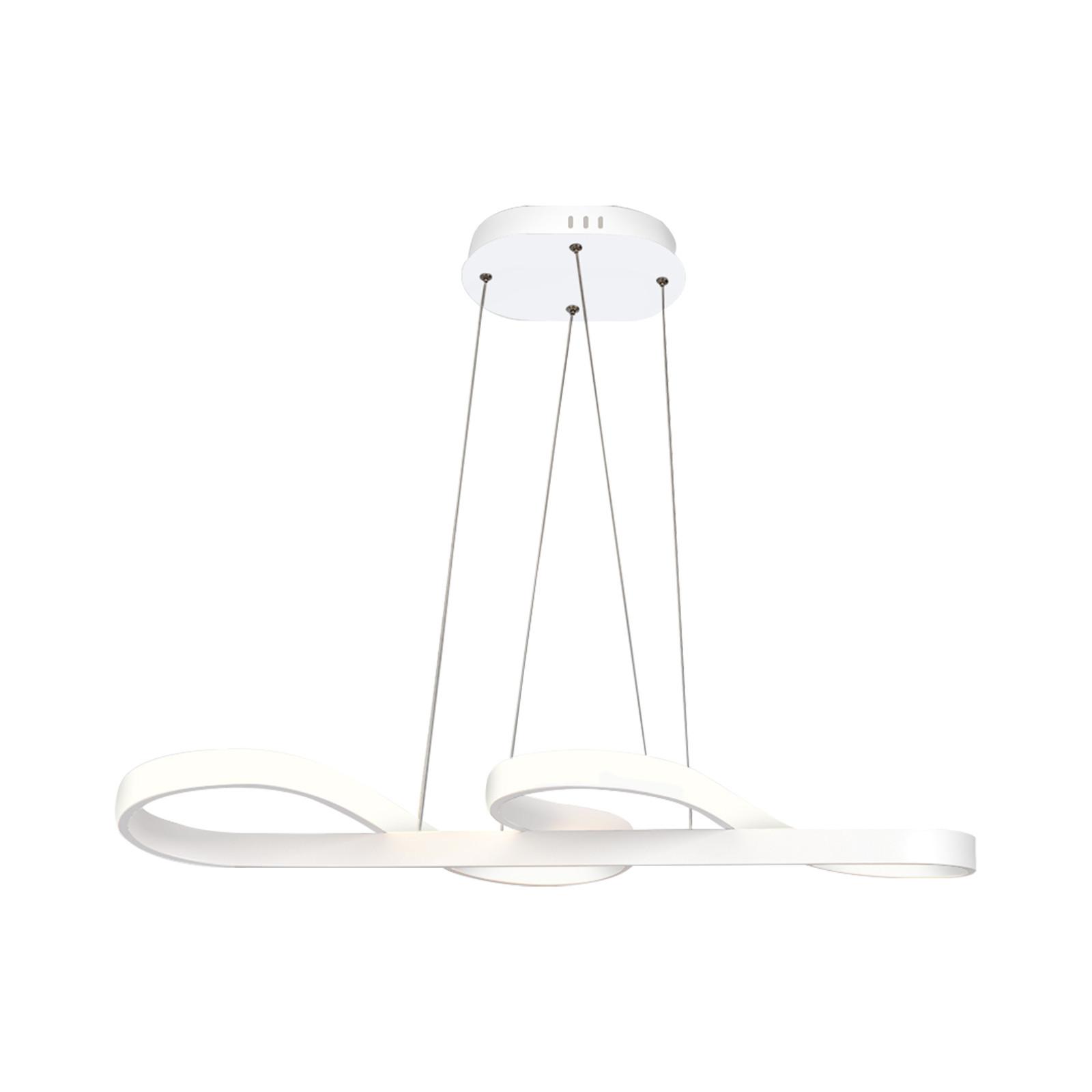 PENDELLEUCHTE Musiksymbols 75/35/150 cm - Weiß, Metall (75/35/150cm) - Nettlife