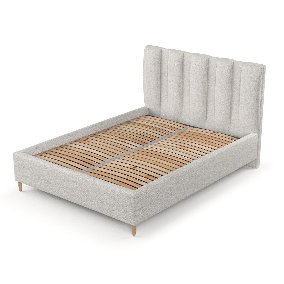 POLSTERBETT Loom 120/200 cm Hellbeige im Riva Stoff - Beige/Naturfarben, Holz/Holzwerkstoff (120/200cm) - AltaBeds