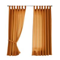 VORHANG 2ER SET POTSDAM HxB 175x140 cm Orange - Orange, Textil (140/175cm) - Gardinenbox