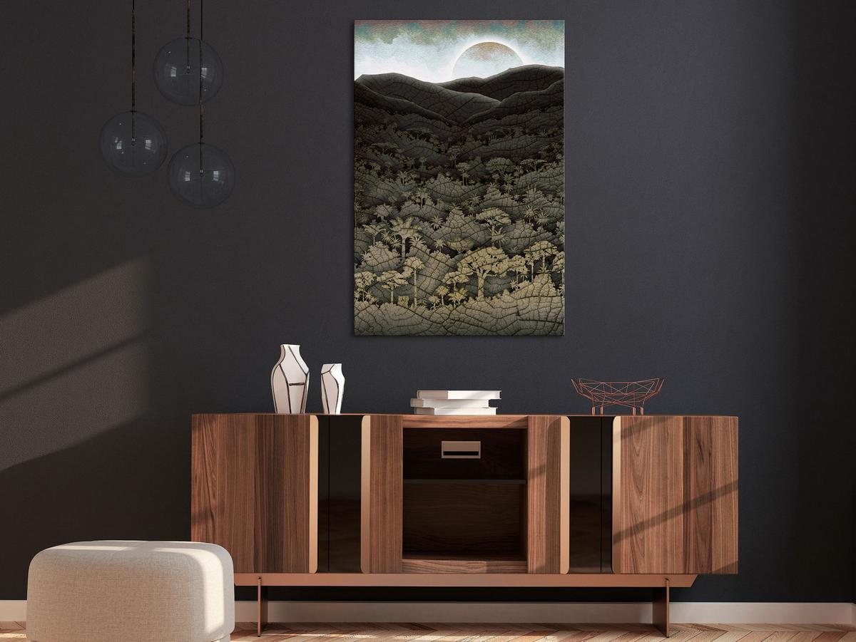 KUNSTDRUCK Braun 40/60 cm - Braun/Grau, Textil (40/60cm) - KUNSTLOFT