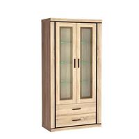 VITRINE MALAGA 192 / 97 cm in Sonoma Eiche - Sonoma Eiche, Holzwerkstoff (97/192/45cm) - MASSENO