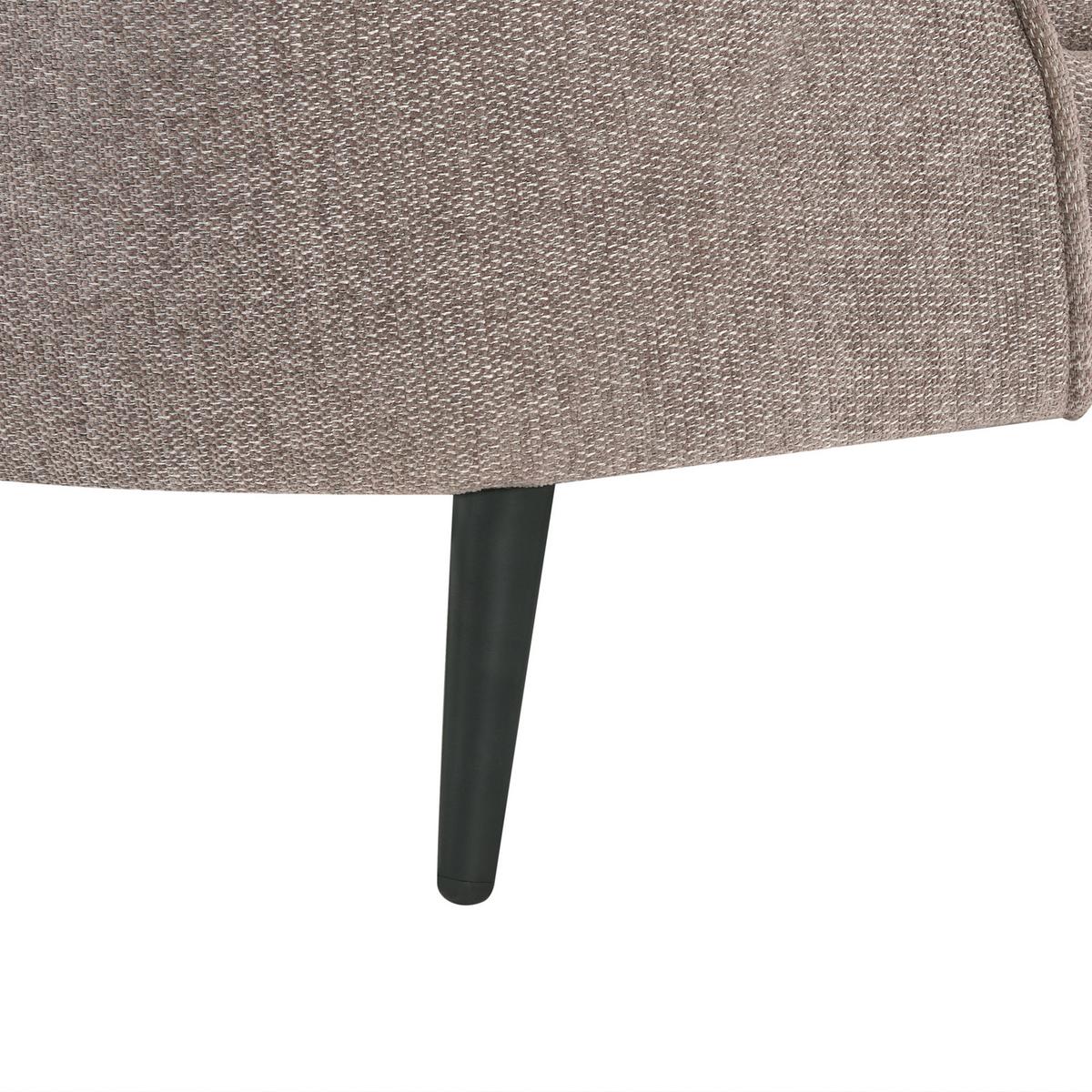 2-SITZER-SOFA Stoff Braun Savar - Schwarz/Braun, Textil (183/69/84cm) - Beliani