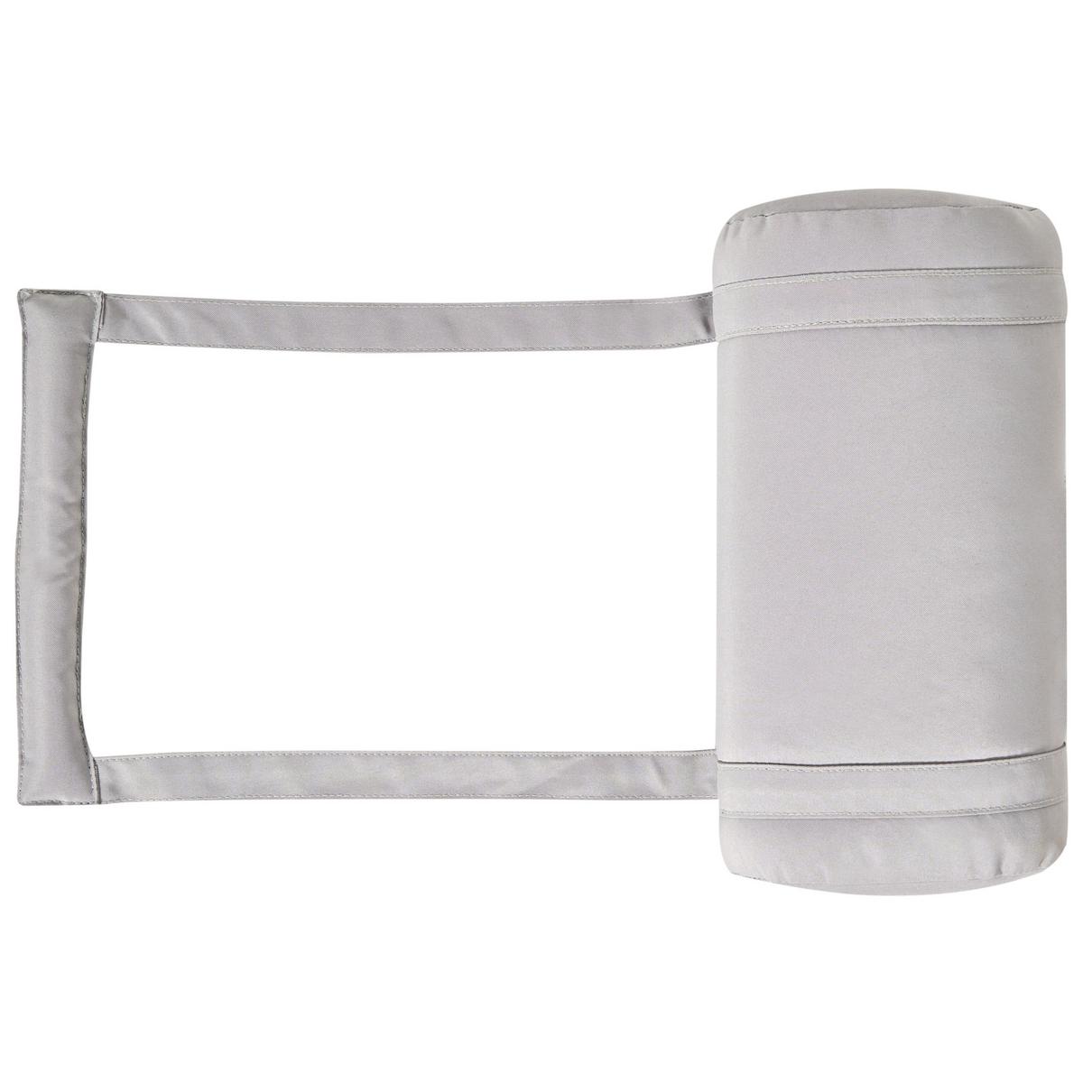 LIEGENAUFLAGE Hellgrau 58/189 cm Toscana/Java/Amantea Premium - Hellgrau, Textil (189/5/58cm) - Beliani