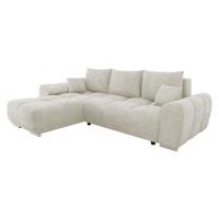ECKSOFA Logo - Sandfarben/Silberfarben, Holz/Kunststoff (291/183cm) - MIRJAN24