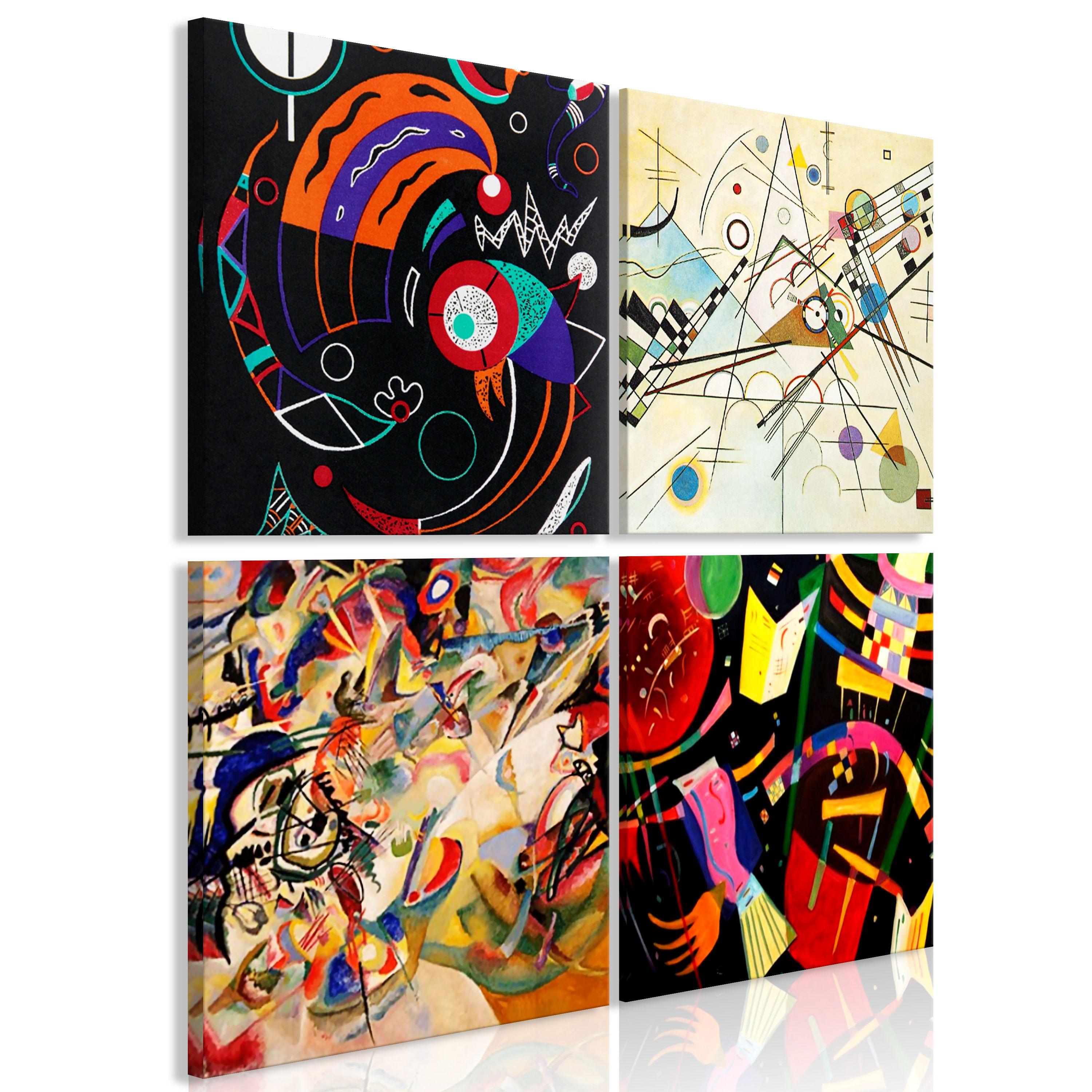 KUNSTDRUCK Bunt 90/90 cm - Multicolor, Textil (90/90cm) - KUNSTLOFT
