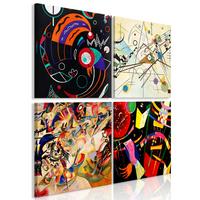 KUNSTDRUCK Bunt 90/90 cm - Multicolor, Textil (90/90cm) - KUNSTLOFT