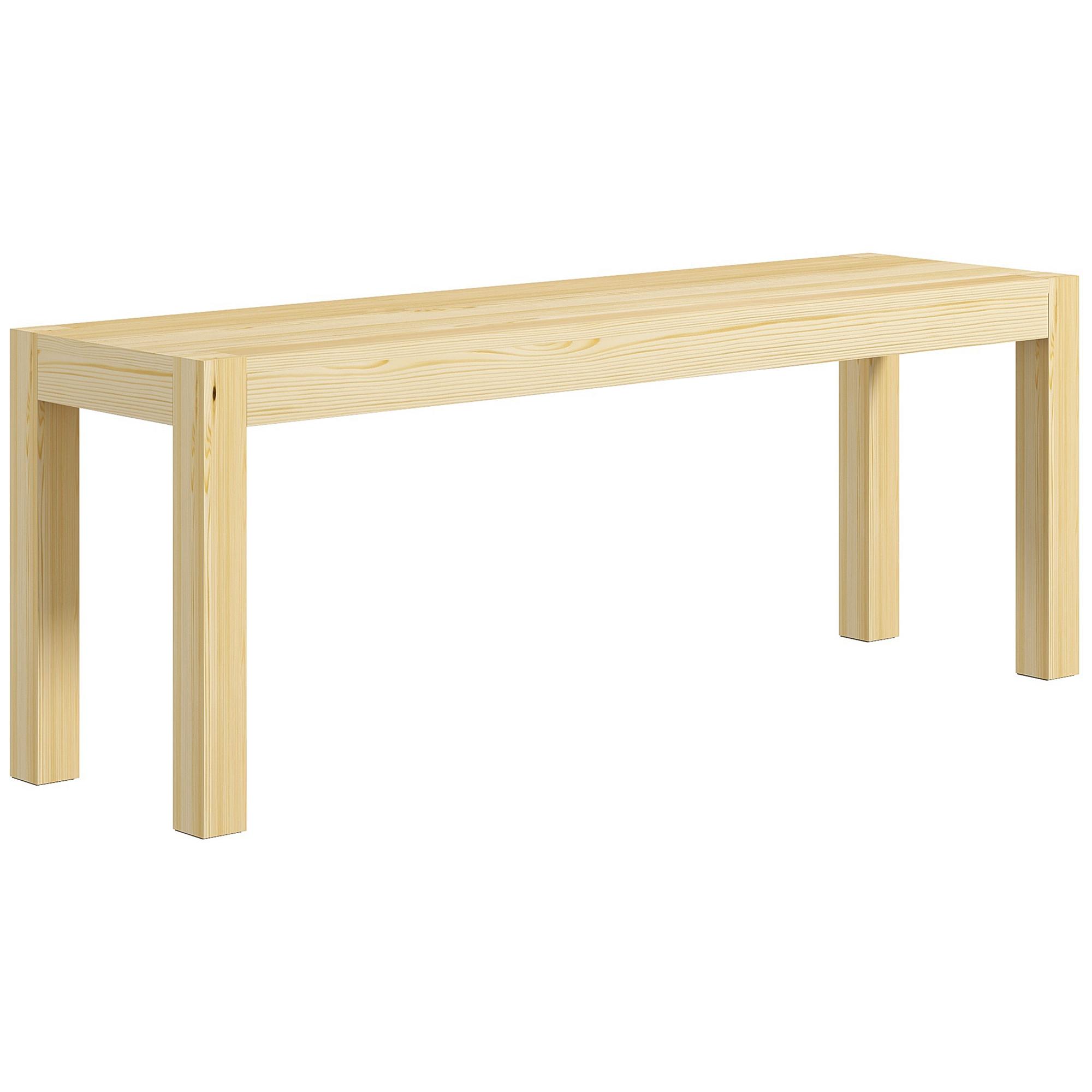 SITZBANK Natur 120 cm - Naturfarben, Holz (120/45/33cm) - HOMCOM