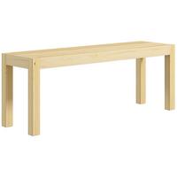 SITZBANK Natur 120 cm - Naturfarben, Holz (120/45/33cm) - HOMCOM