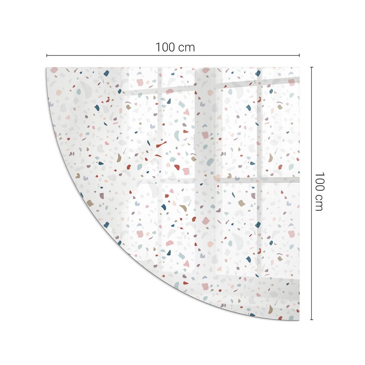 GLASPLATTE für Kamin 100x100 cm - Weiß, Glas (100/100/0.4cm) - TULUP