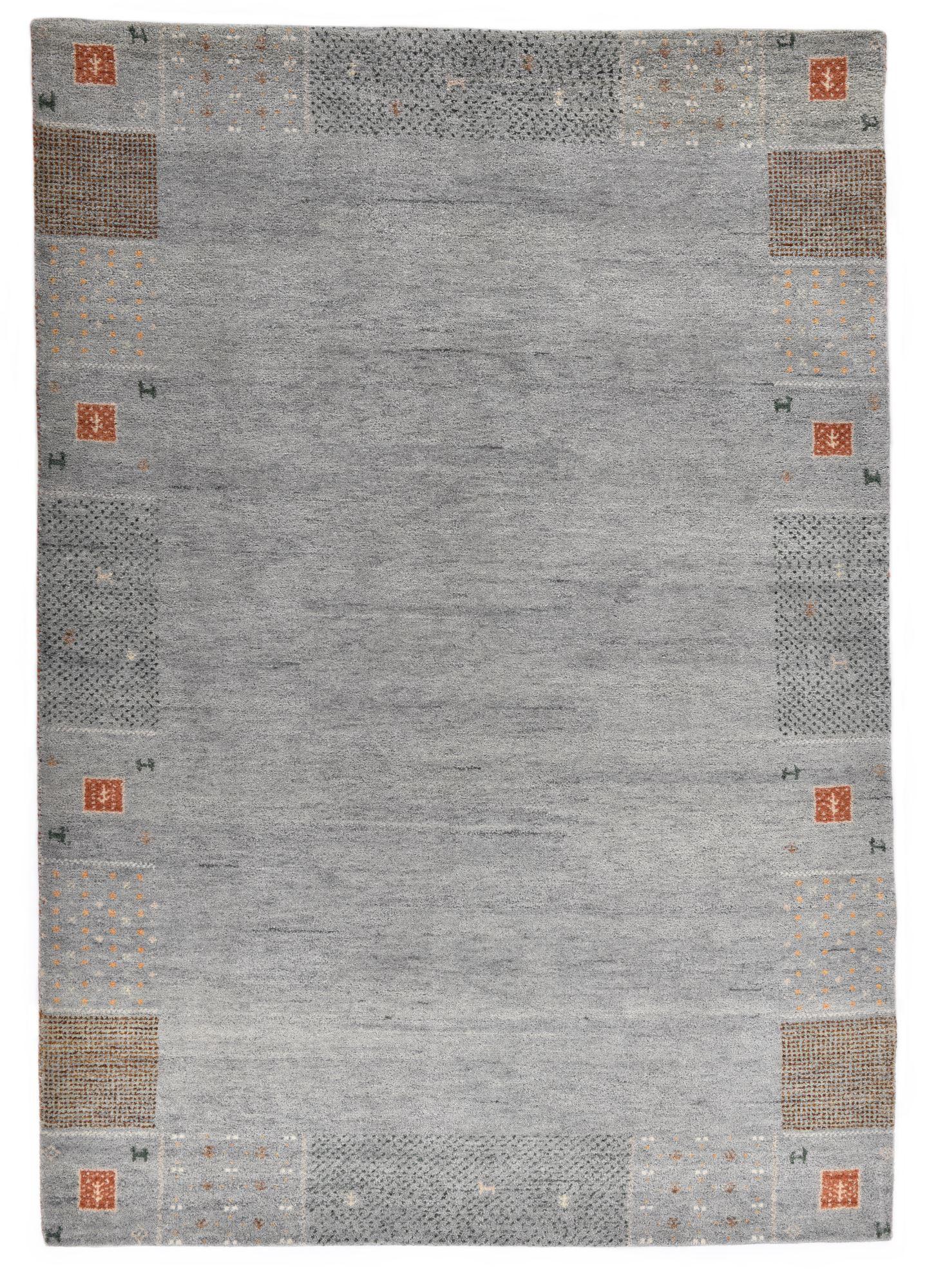 HANDKNÜPFTEPPICH Denver 250x300 cm - Grau, Textil (250/300cm) - THEKO