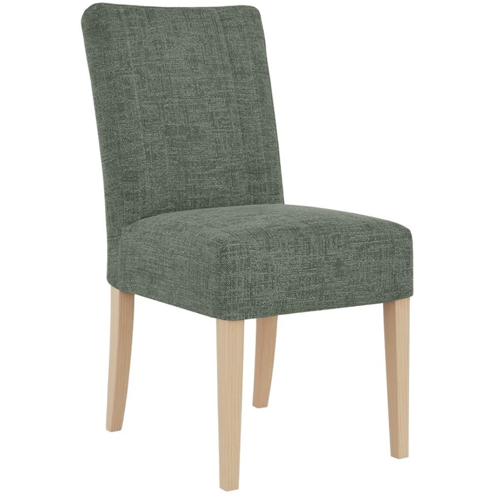 STUHL FREYA mit Buchenholzbeinen, Polsterstuhl, Dunkelgrün - Dunkelgrün/Buchefarben, Holz (47/94/42cm) - Beautysofa