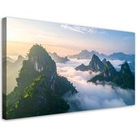 LEINWANDBILD Landschaften 100x50cm - Grün, Textil (100/50cm) - Feeby