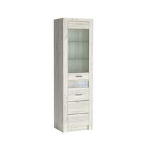 VITRINE ZERI 192 / 56 cm in Eiche Bianco - Eiche Bianco, Holzwerkstoff (56/192/42cm) - MASSENO