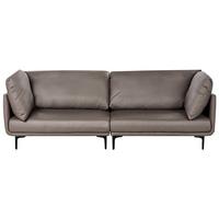 3-SITZER-SOFA Stoff Braun Revsnes - Braun, Textil (242/86/81cm) - Beliani