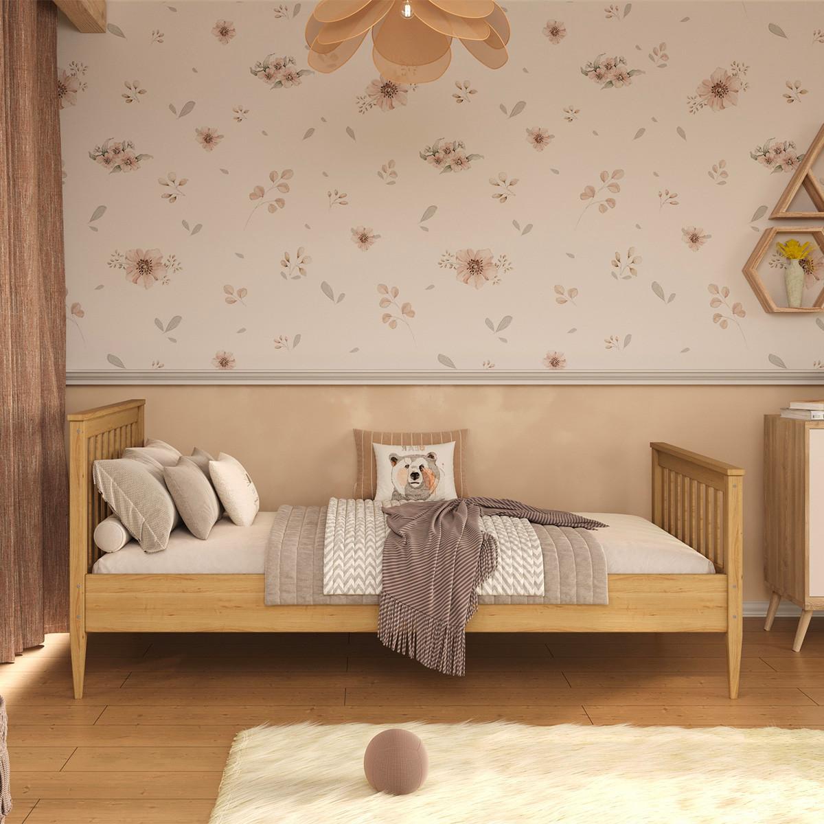 BETT 90/200 Ignas Holz - Braun, Holz (90/200cm) - Petits-meubles