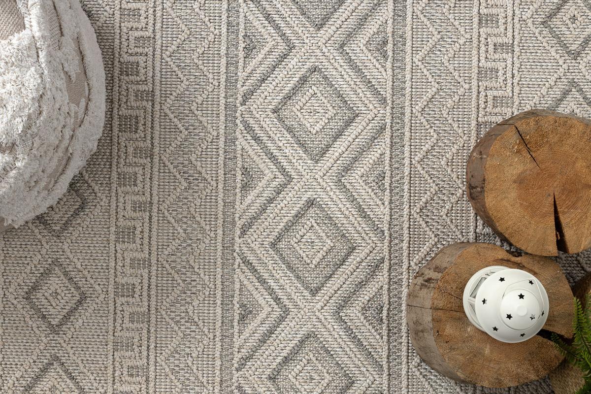 TEPPICH Origi 240/330 cm - Grau, Textil (240/330cm) - rugsX