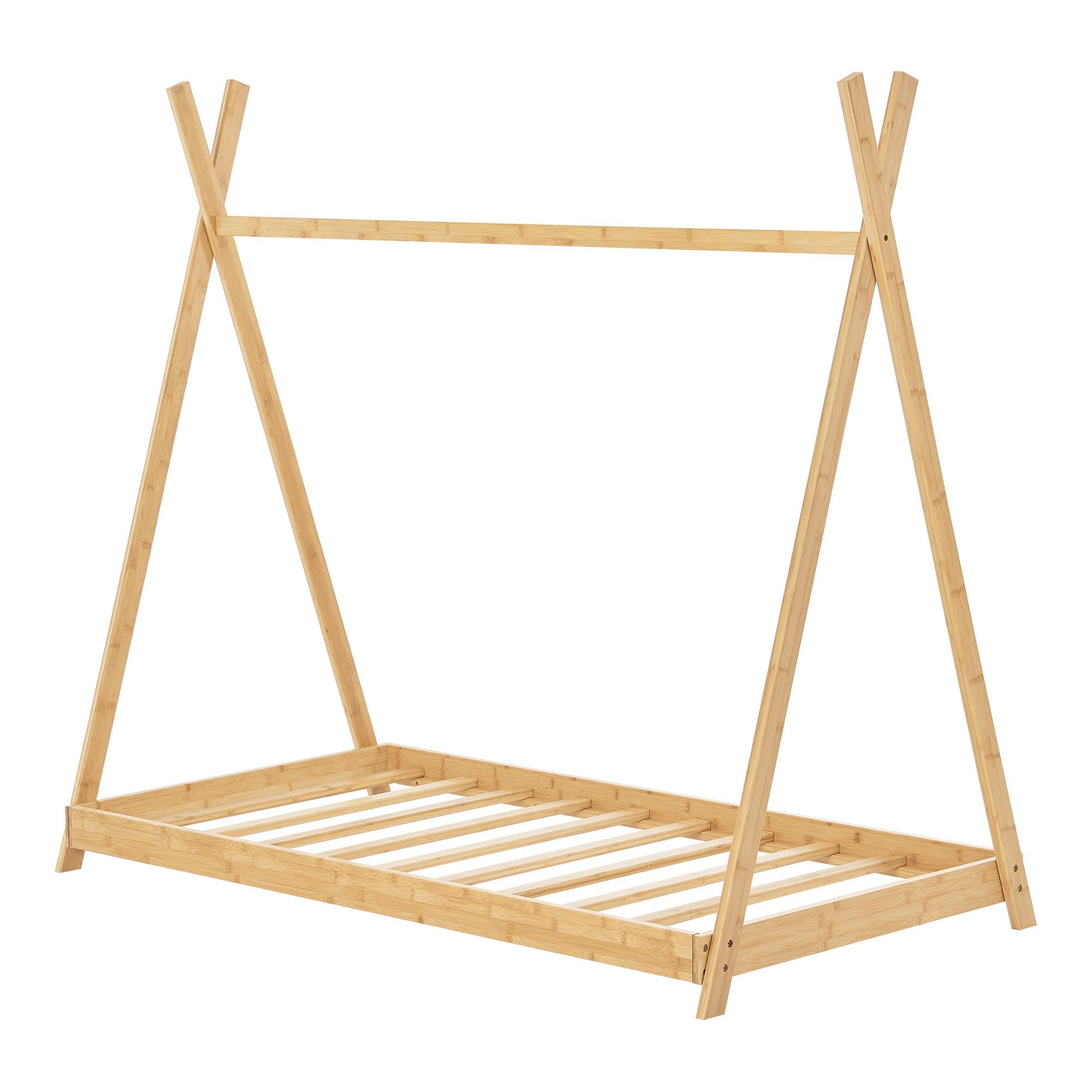 KINDERBETT Vimpeli - Naturfarben, Holz (80/160cm) - [en.casa]