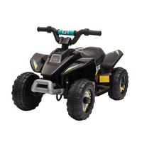 KINDER-ELEKTRO-QUAD Kunststoff Metall Schwarz - Schwarz, Kunststoff (72/40/45.5cm) - HOMCOM