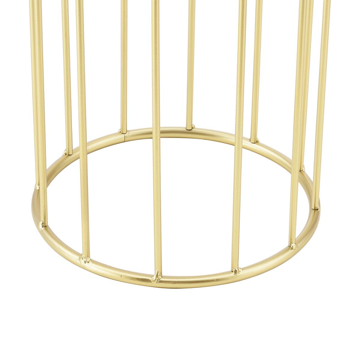 PFLANZENSTÄNDER-SET 2 TLG. Mortsel - Goldfarben/Schwarz, Metall (25/70/25cm) - [en.casa]