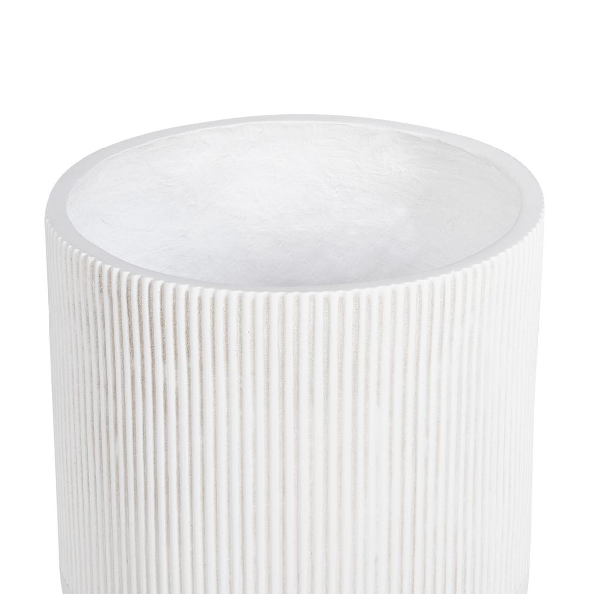 PFLANZENSTÄNDER Beige Maclura - Hellbraun/Beige, Naturmaterialien (57cm) - Beliani