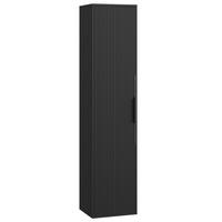 BADEZIMMERSCHRANK Rimini mit 1 Tür Schwarz Matt - 38 x 33 x 170 cm - Schwarz, Holz (33/170/38cm) - Badplaats