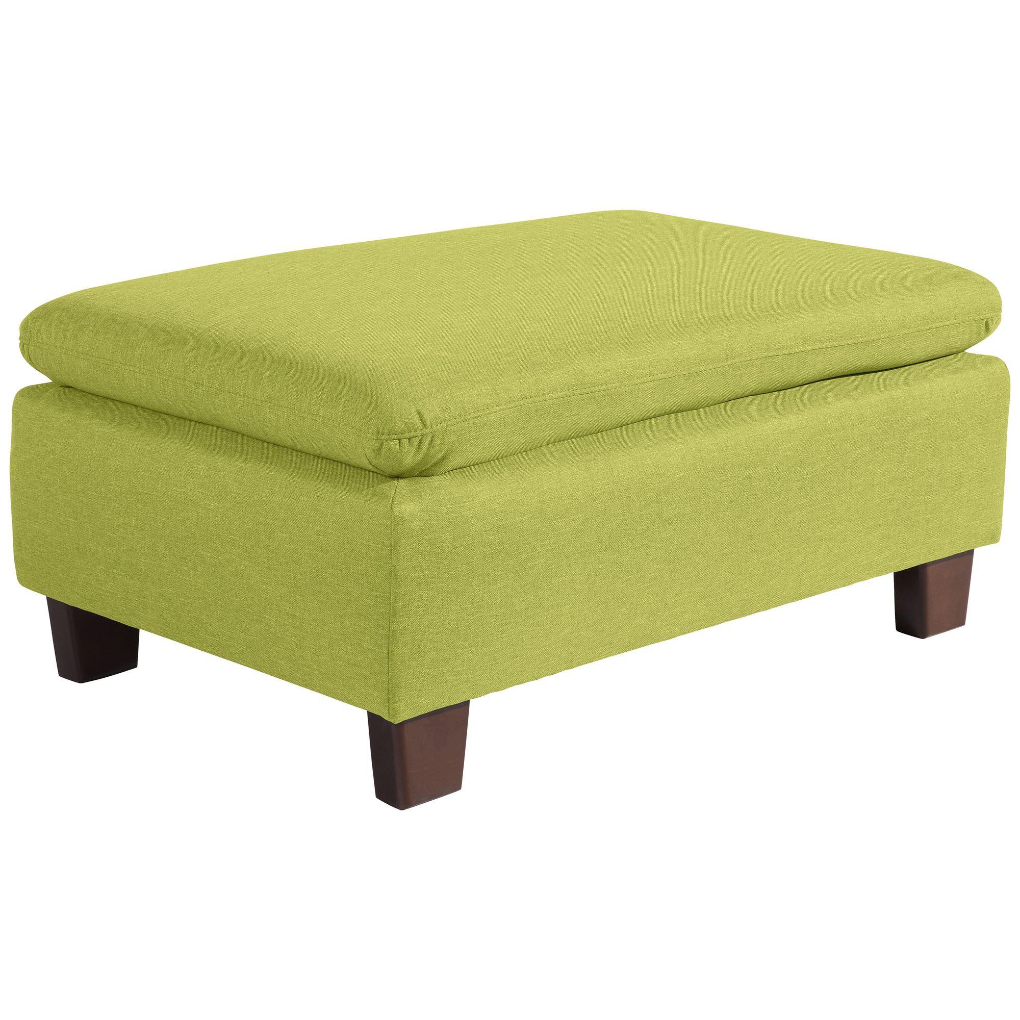 POLSTERHOCKER Kaylil Flachgewebe apfel - Apfelbaumfarben, Kunststoff (90/43/60cm) - 58aufmkessel