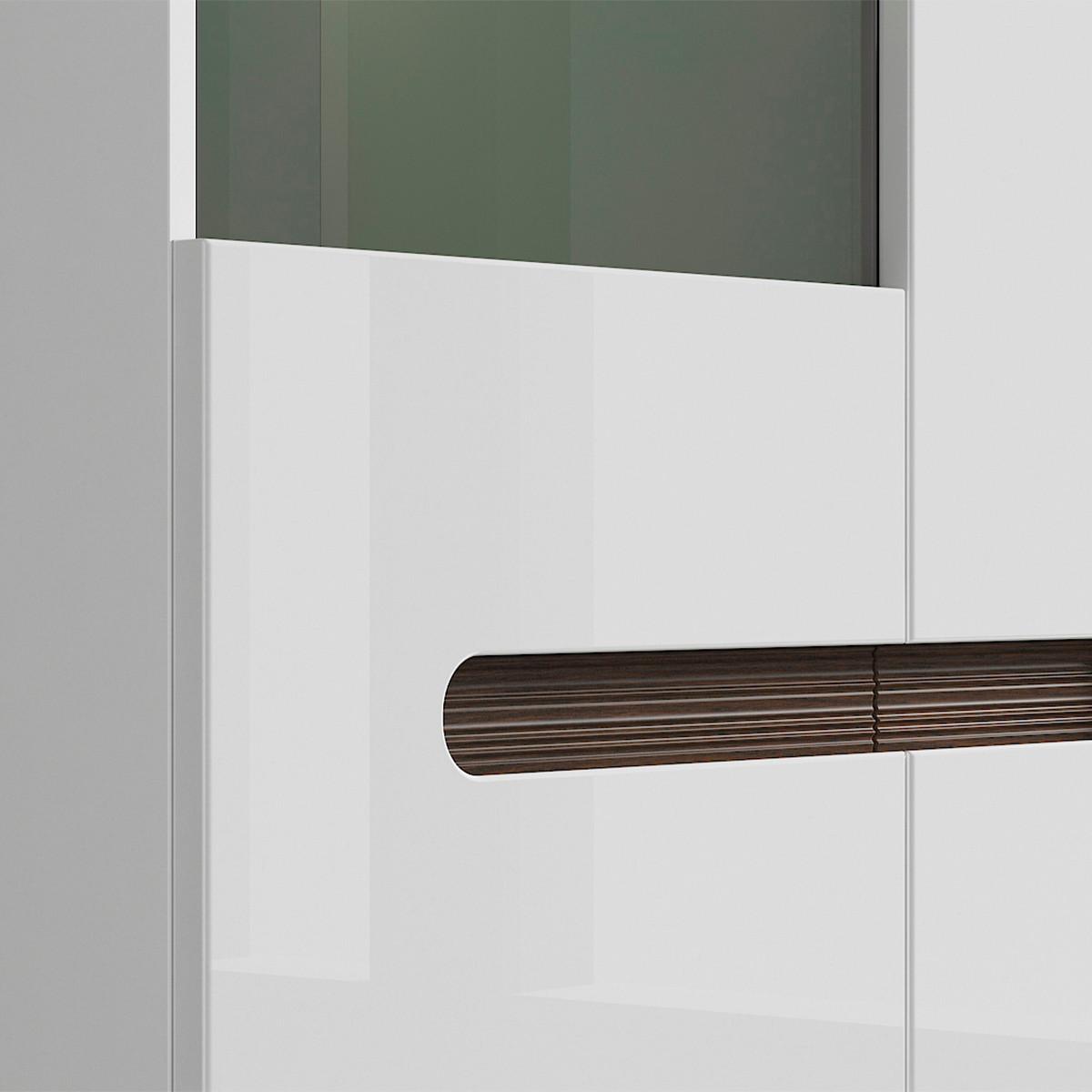 GESCHIRRSCHRANK Darrel Weiß - Weiß, Holzwerkstoff (90/193/41cm) - Petits-meubles