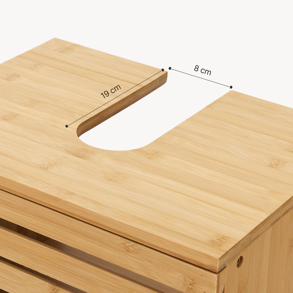 WASCHBECKENUNTERSCHRANK Iveland - Naturfarben, Holz (40/60/30cm) - [en.casa]