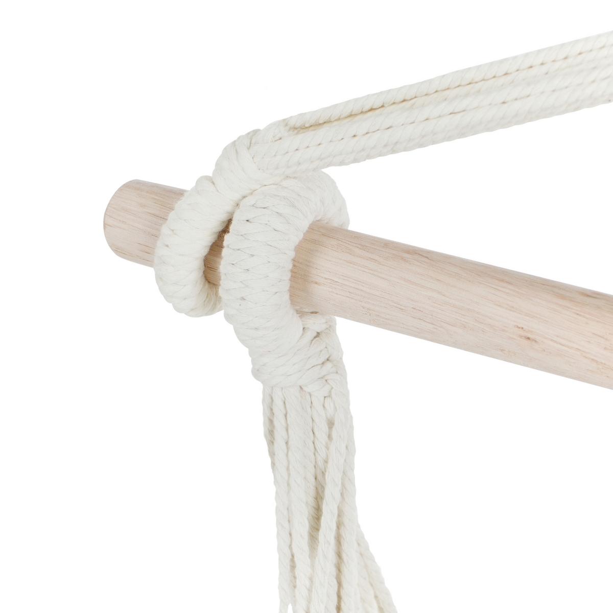 HÄNGESESSEL Beige Varena - Beige, Textil (96/125/55cm) - Beliani