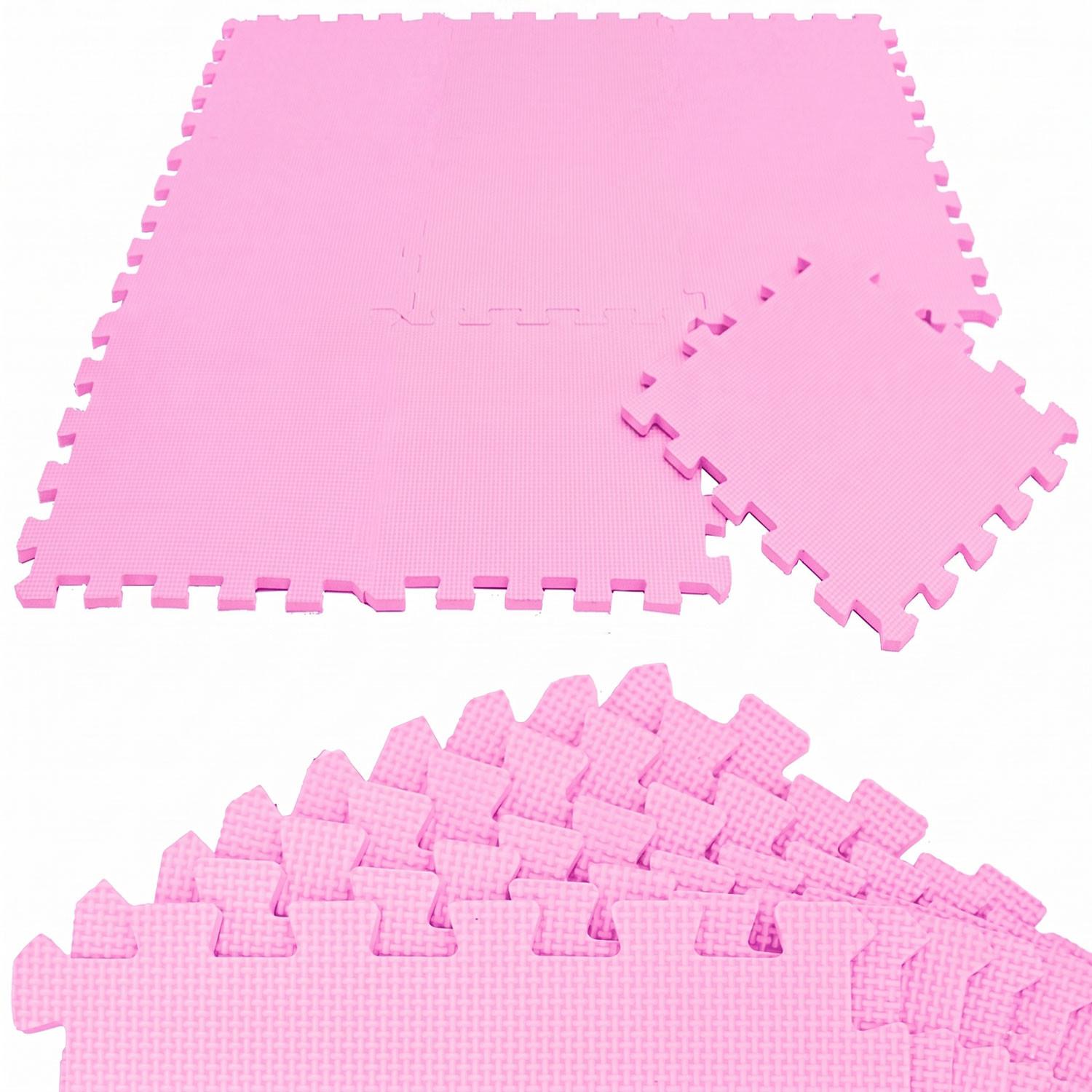 SPIELMATTE ab Null - 90 cm Baby Puzzlematte Pink - Pink, Kunststoff (30/30cm) - Littletom