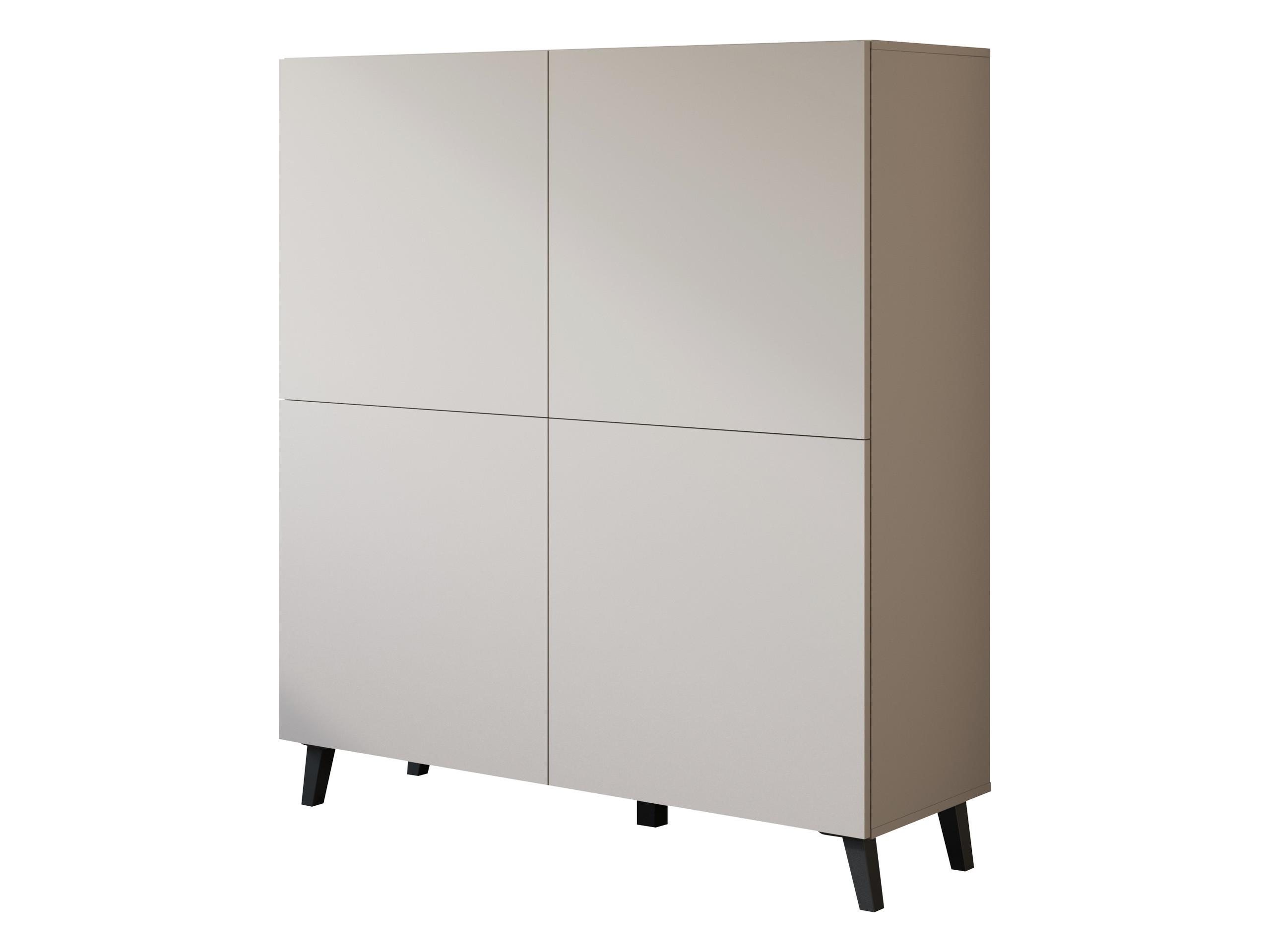 HIGHBOARD Phuket 120 - Kaschmir/Schwarz, Holzwerkstoff/Kunststoff (120/130/39cm) - MIRJAN24
