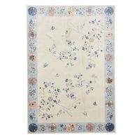 FLACHWEBETEPPICH Cherina 60x120 cm - Hellblau, Textil (60/120cm) - Gino Falcone