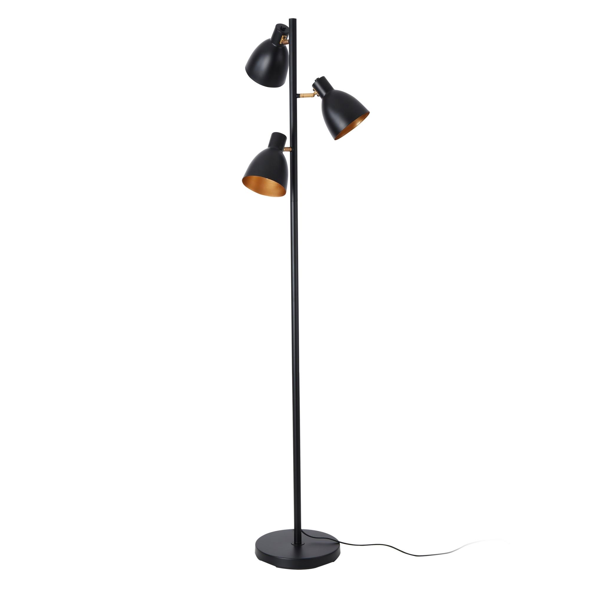 STEHLEUCHTE Witney - Schwarz, Metall (25/25/154cm) - lux.pro