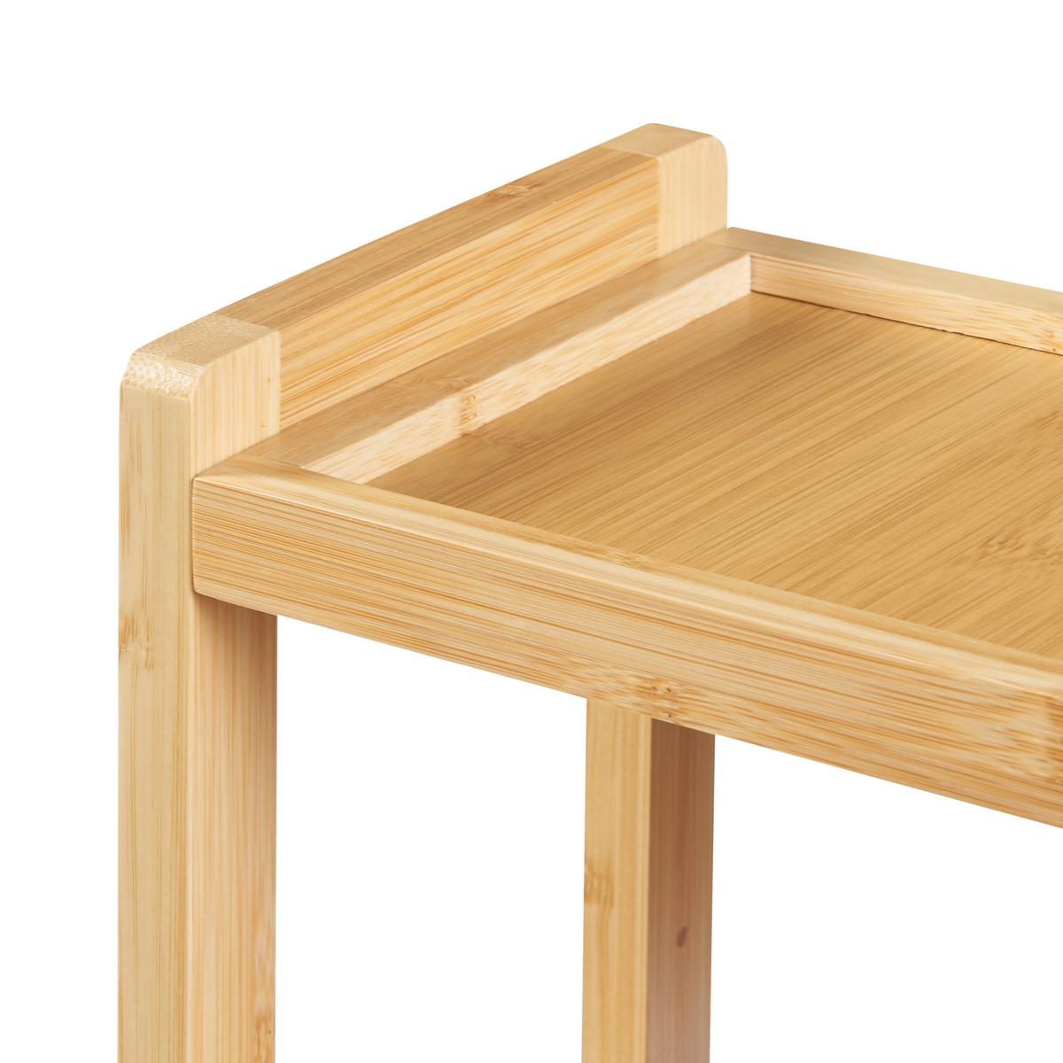 BADEZIMMERREGAL Höör - Naturfarben, Holz (37/42/17cm) - [en.casa]