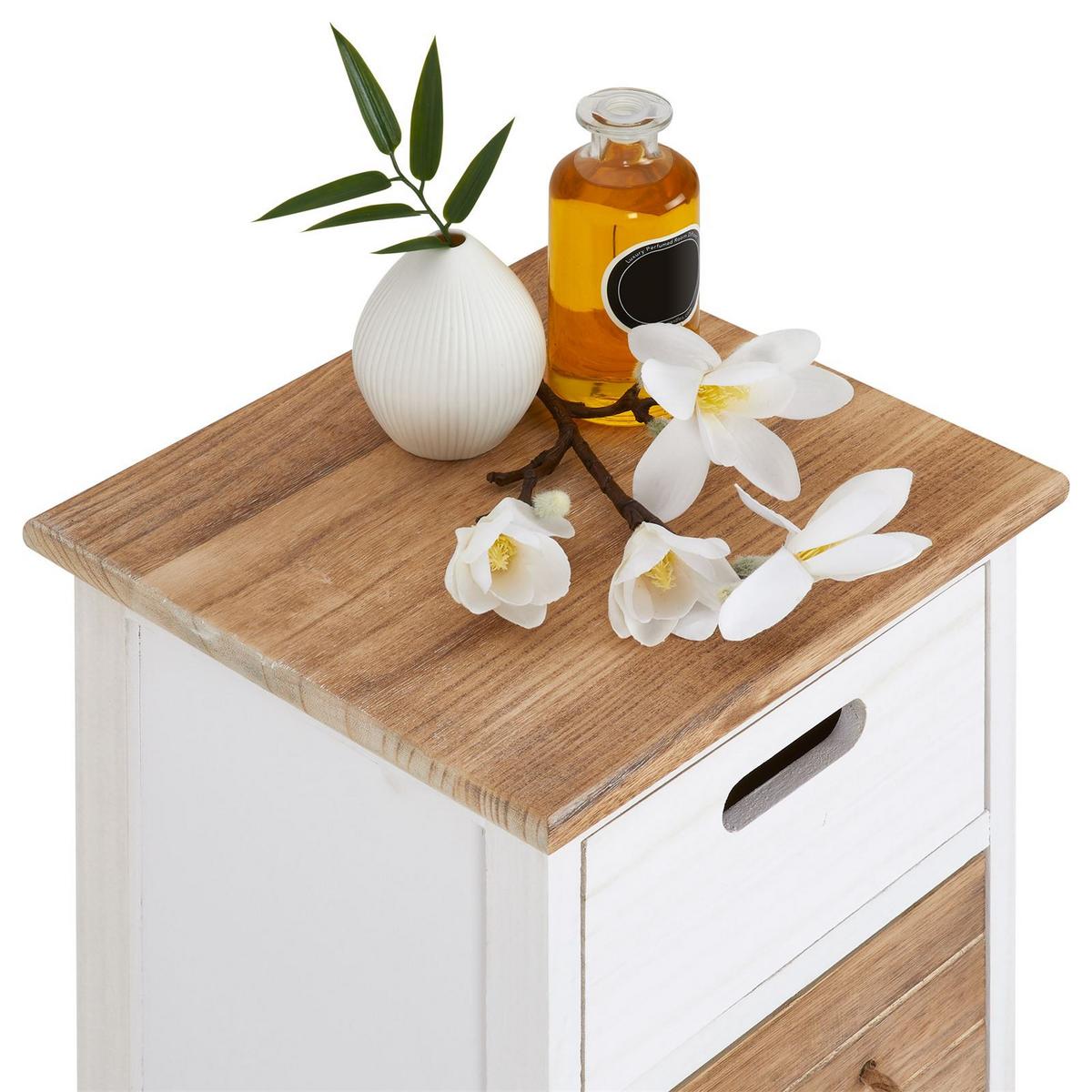 KOMMODE SALVA weiß - Weiß, Holz (29/64/27cm) - CARO-Möbel